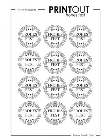 PRINTABLE frohes fest