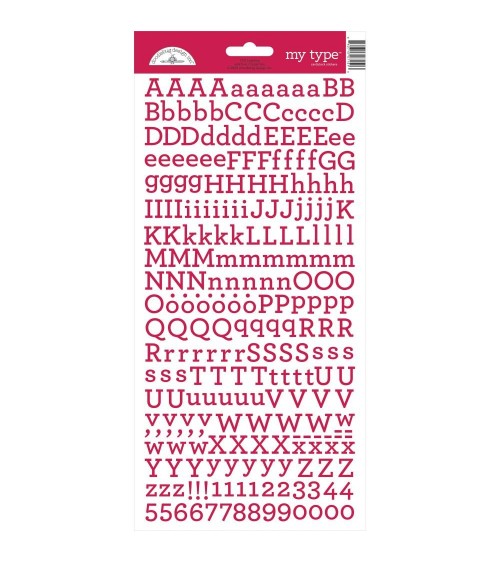 Doodlebug My Type Alphabet Sticker Bubblegum