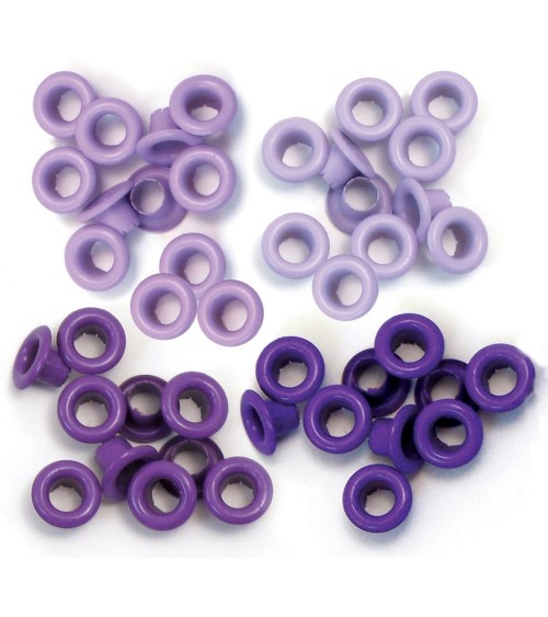 We R Memory Keepers - Eyelets Sortiment Standard - Purple (60 St