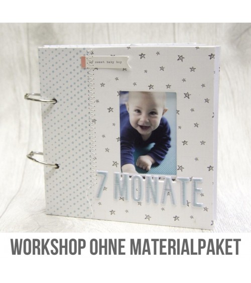 Online Workshop: Babyalbum Minibook von Mel  OHNE Materialpaket