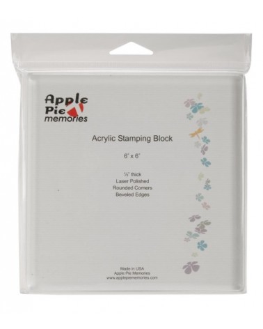 Apple Pie Memories - Acrylic Stamp Block 6x6" (ohne)