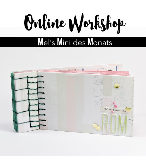 Online Workshop "Minialbum mit Stabbindung"  von Mel
