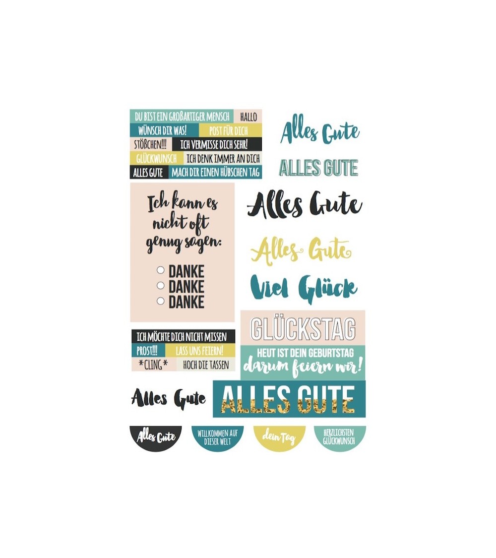 Printables "Alles Gute"